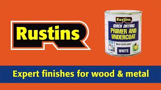 Rustins Quick Dry White Primer & Undercoat video thumbnail