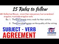 15 Rules of Subject-Verb Agreement | Simplified