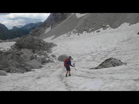 Hike up to Krn mountain in Slovenia.