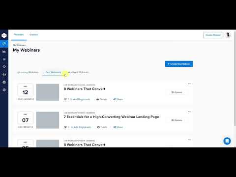 How to Manage & Access Webinar Replays