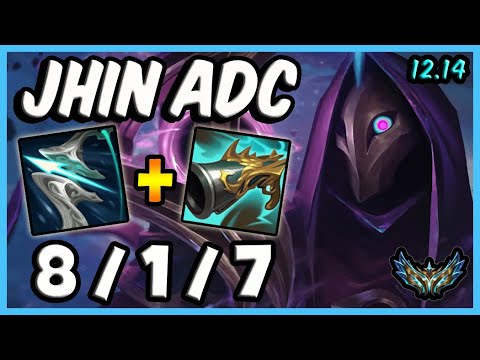 Jhin ADC vs Miss Fortune / EUW Challenger / Patch 12.14 / Season 12 [ 8 / 1 / 7 ] ⭐