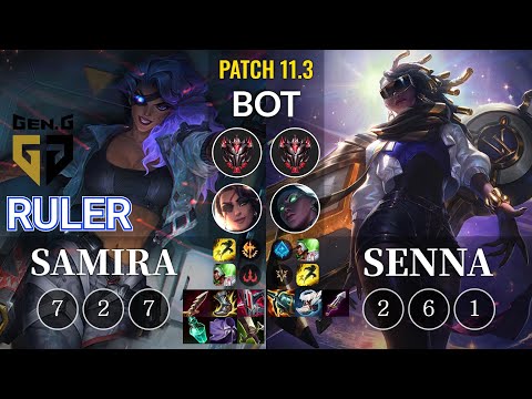 GEN Ruler Samira vs Senna Bot - KR Patch 11.3