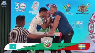 Roman Daniyar vs Erik Fahlgren | Over 110 kg | XLVI WORLD ARMWRESTLING CHAMPIONSHIP | 2025