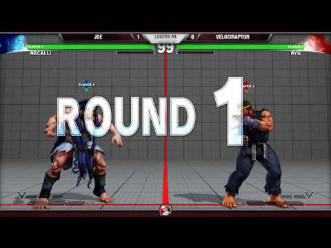 VS WEEKLY 3/25/16 - LOSERS R4 - JOE (NECALLI) vs. VELOCIRAPTER (RYU) - STREET FIGHTER V