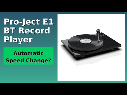 REVIEW (2025): Pro-Ject E1 BT Record Player. Features.