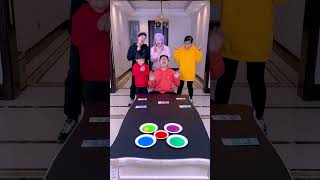 Table tennis ball challenge! Who will win? #PartyGame #FamilyGame #shorts