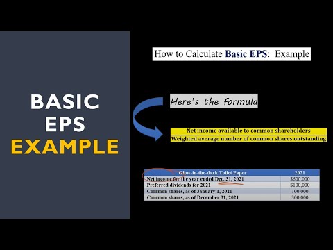 Basic Earnings Per Share Calculation Example