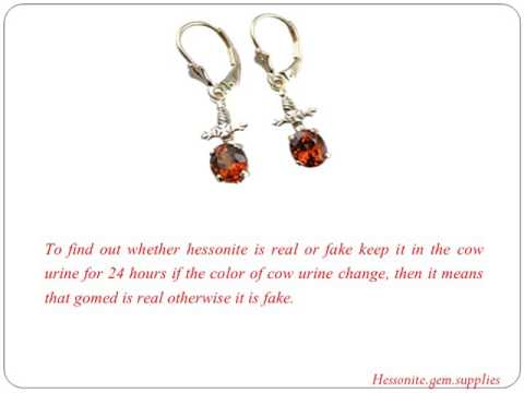 Distinguish Between Real and Fake Hessonite Stone
