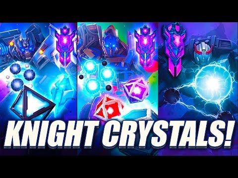 TIER 4 KNIGHT CRYSTAL OPENING! - Transformers: Forged To Fight