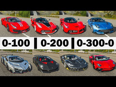 FH4 Acceleration Battle | Laferrari, Aventador SV, Pista, Veneno, FXXK & More!!!