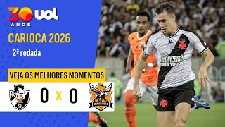 VASCO EMPATA SEM GOLS COM NOVA IGUAÇU PELO CARIOCA