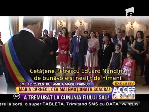 Maria Carneci, cea mai emoționată soacră!