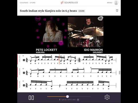 Pete Lockett & Ido Maimon – Kanjira // Drums // Soundslice