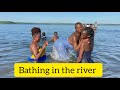 African Girls Bathing In River Nile African Village Life