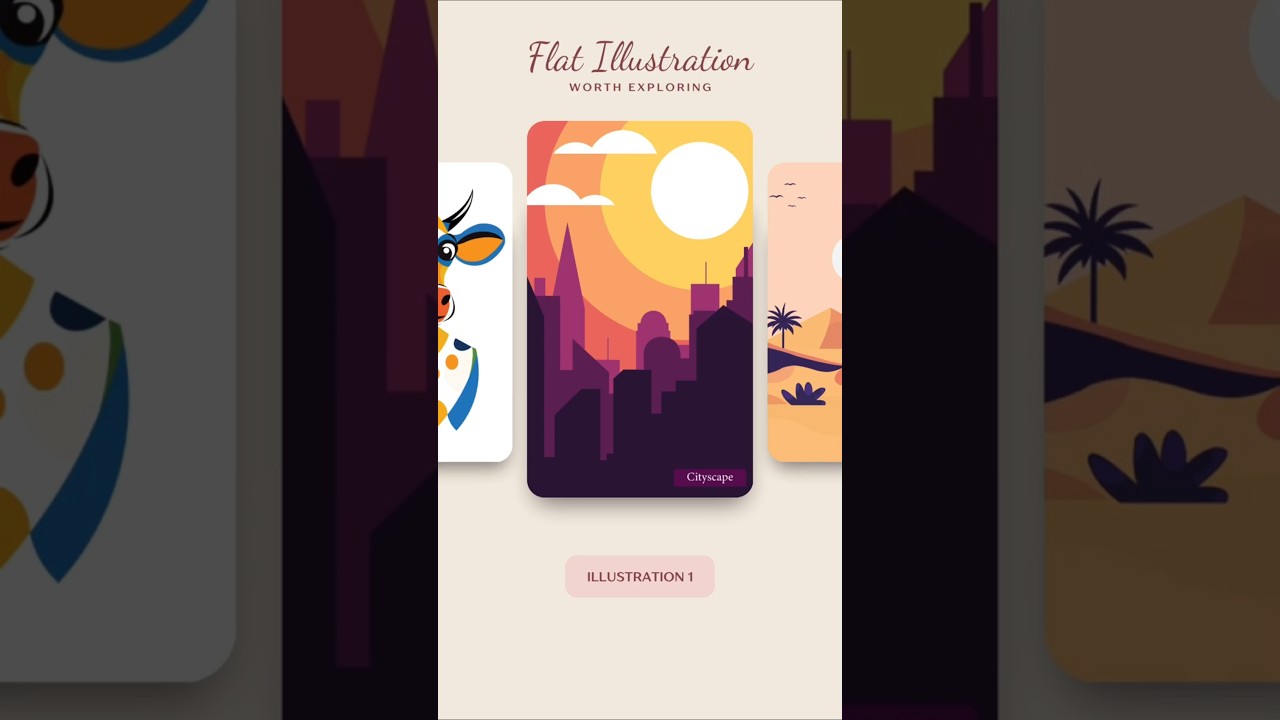 Flat Illustration Animation in Adobe Illustrator | Watch Art Come Alive! ✨🎨