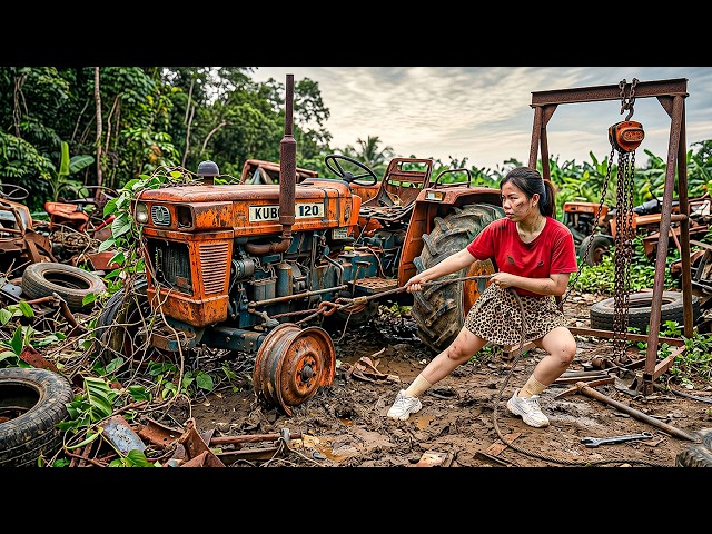 From Scrap to $8,000: Genius Girl Repairs & Restores Abandoned 50-Year-Old Broken Kubota Tractor SDDEFAULT Thumbnail