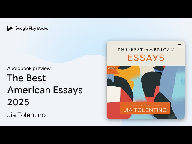 Vídeo relacionado con The Best American Essays 2025: A Premier Showcase of Critically Acclaimed Personal Essays, Selected by Renowned Essayist Jia Tolentino (English Edition)
