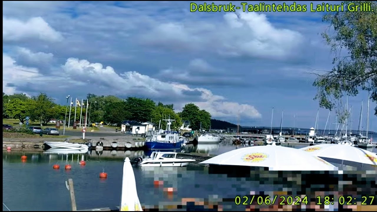 Live webcam view of Marina y Muelle de Dalsbruk