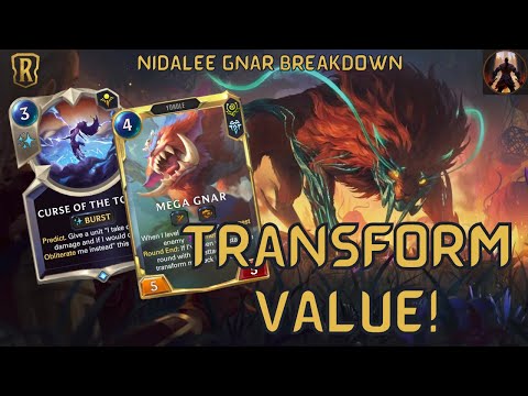 Who's That Behind That Bush?!? Big Overwhelm Transform Value w/ Nidalee Gnar | Legends of Runeterra