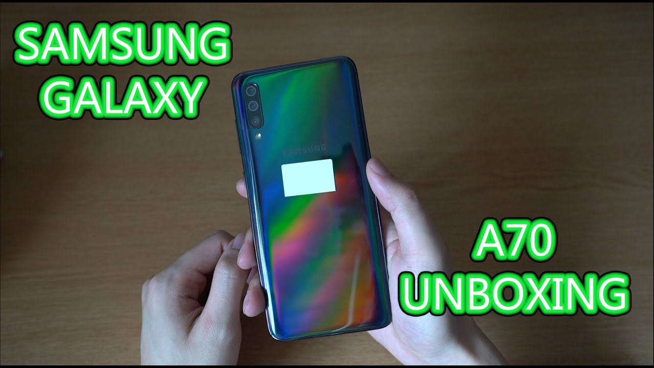 Samsung A70 Unboxing