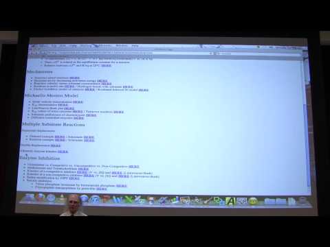 #11 Biochemistry Enzymes III Lecture for Kevin Ahern's BB 450/550