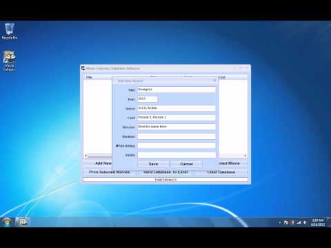 Movie Collection Database Software