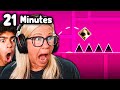 My Mom Attempts BACK ON TRACK Geometry Dash