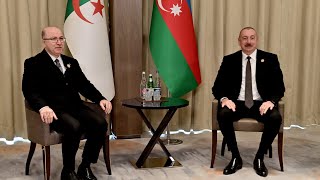 الوزير الأول يُستقبل بباكو من طرف رئيس جمهورية أذربيجان