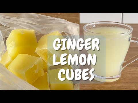 Easy to make‼️GINGER LEMON ice cubes | For hot or cold drinks✅