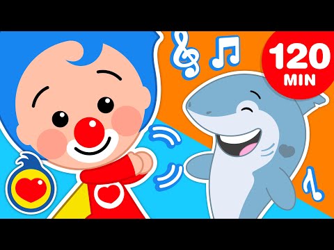 Plim Plim Shark  ♫ Y Muchas Más Canciones Infantiles para Bailar (120 Min) ♫ Plim Plim