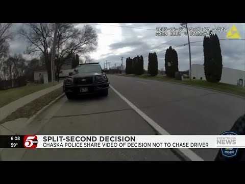 Rare look: Chaska police body camera shows decision to not chase after driver