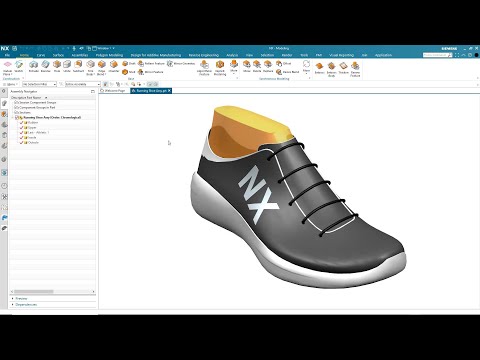 NX 1953 Implicit Modelling - Sports Shoe Sole