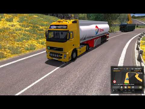 Euro Truck Simulator 2 (1.28) Volvo FH12 440 Euro 5 Real Interior + DLC's & Mods