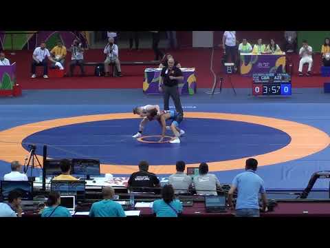 55 kq sərbəst güləş  1/8 final - Əbülfəz Nəsirov (AZE) - Harvey Ridinqs (GBR)