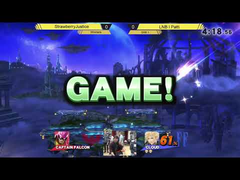 UCSB SRB 1 Patti (Cloud) vs StrawberryJustice (Falcon) - Winners R1 - Smash Wii U