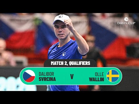 Dalibor Svrcina v Olle Wallin | Czechia v Sweden | 2026 Davis Cup Qualifiers 1st Round highlights