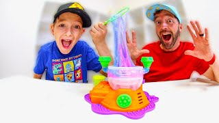 Father & Son Get ULTIMATE SLIME BUBBLE LAB!