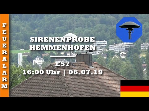 Sirenenprobe Hemmenhofen | E57 | 06.07.19 | Feueralarm