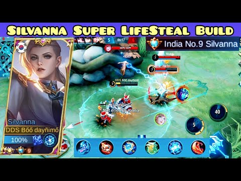 Silvanna Super LifeSteal Build 2021 | Top Global Silvanna Gameplay By Boo Daynimo - Mobile legends