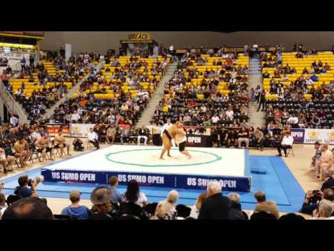 US Sumo Open 2016 - Heavyweight Prelims - Byambajav (MON) vs Oscar (USA)