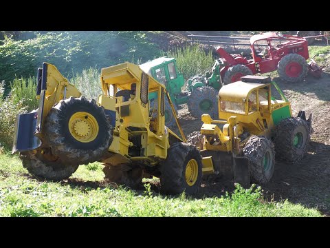 Les Cognées Les Gets Vintage Edition 2025 - Old Forestry Tractors Demonstration