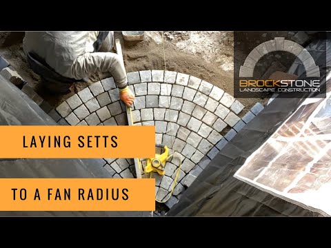 Laying Setts To A Fan Radius - Full Process