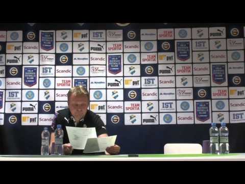 Presskonferens efter matchen Östers IF - GIF Sundsvall
