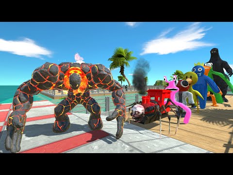 Lava Boy Fight Heisei Godzilla OASIS DEATH RUN - Animal Revolt Battle Simulator