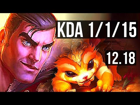 JAYCE vs GNAR (TOP) | 1/1/15, 1.4M mastery, 600+ games | KR Master | 12.18
