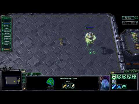 Starcraft 2 - Mothership core shooting while moving