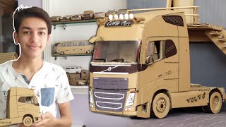 How To Make Truck From Cardboard / volvo fh 16-750
