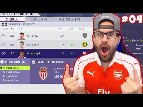 OMG YES!!! MBAPPE TO ARSENAL! *$60,000,000* FIFA 18 Career Mode ARSENAL #04