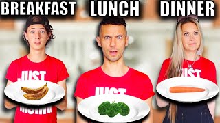 Who can make THE BEST MEAL from ONLY LEFTOVERS? 😃 NO SPEND FOOD CHALLENGE! Can we do it?
