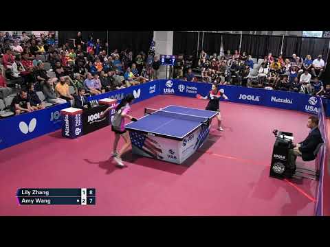 2019 US National Table Tennis Championships - Womens SF - Lily Zhang vs Amy Wang (Highlights)